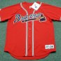 Any name & Number Custom Atlanta Braves Official Baseball Majestic Jersey Red