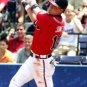 Any name & Number Custom Atlanta Braves Official Baseball Majestic Jersey Red
