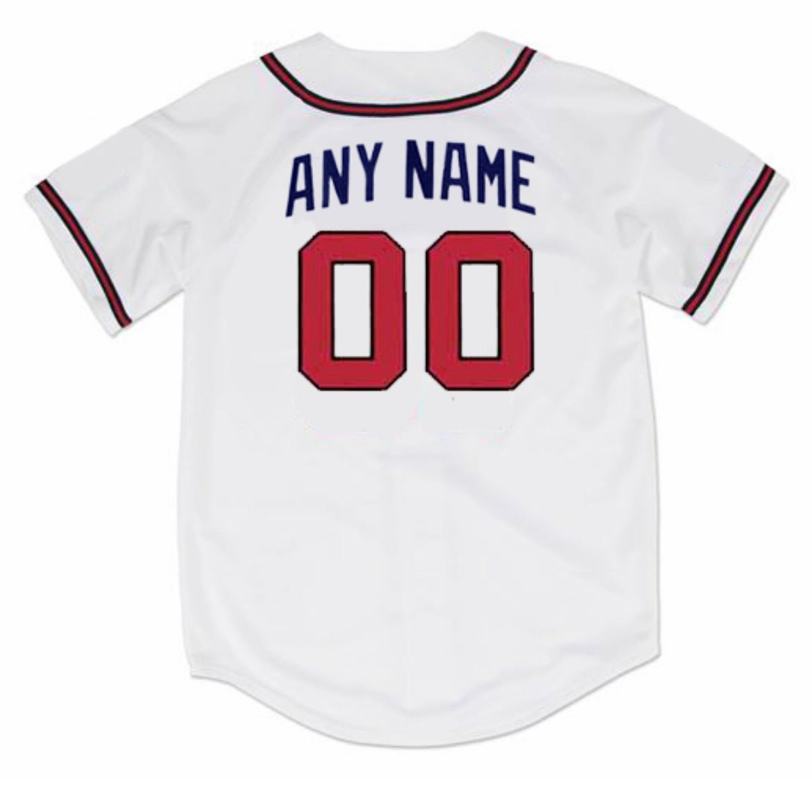 Any name & Number Custom 1990&acirc;��s Atlanta Braves Official Baseball Majestic Jersey Gray