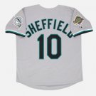 Gary Sheffield Florida Marlins 1997 Official Baseball Jersey Majestic gray