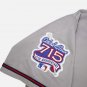 Andruw Jones Atlanta Braves Official Baseball Majestic Jersey gray