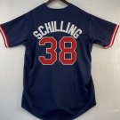 Curt Schilling Boston Red Sox Official Baseball Majestic Jersey Blue