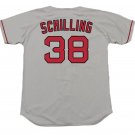 Curt Schilling Boston Red Sox Official Baseball Majestic Jersey gray
