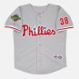 Curt Schilling Philadelphia Phillies Official Baseball Majestic Jersey gray