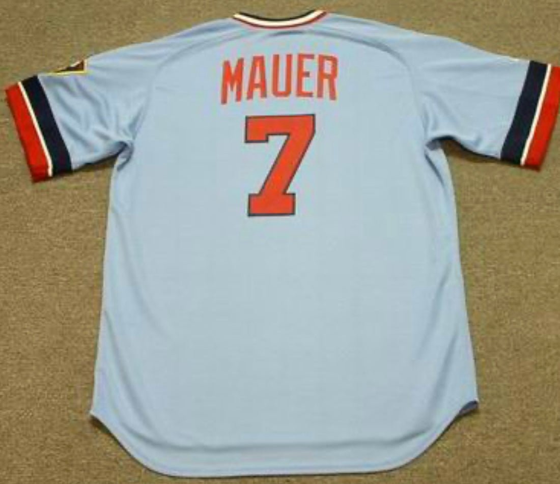 Joe Mauer Minnesota Twins Official Baseball Majestic retro Jersey