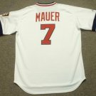 Joe Mauer Minnesota Twins Official Baseball Majestic retro white Jersey