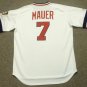 Joe Mauer Minnesota Twins Official Baseball Majestic retro white Jersey