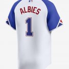 Ozzie Albies Atlanta Braves Official Baseball Jersey City Connect limited