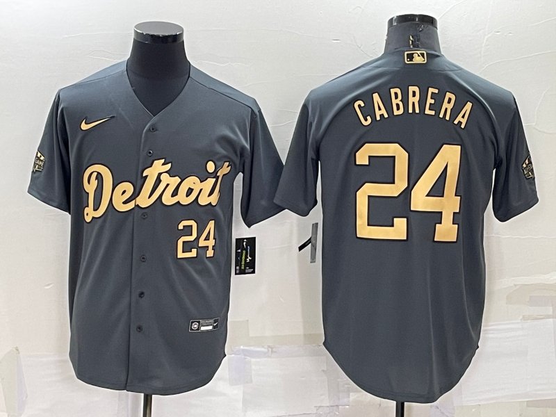 Miguel Cabrera Detroit Tigers Official Baseball Jersey Black