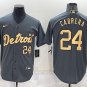 Miguel Cabrera Detroit Tigers Official Baseball Jersey Black