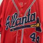 Hank Aaron Atlanta Milwaukee Braves Jersey 1974 Mitchell & Ness Red