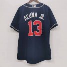 Ronald Acu?a Jr. Atlanta Braves Official Baseball Jersey blue