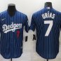 Julio Ur&Atilde;&shy;as Los Angeles Dodgers Official Baseball Jersey blue