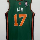 Jeremy Lin New York Knicks Official Basketball Jersey green St. Patrick’s Day