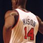 Anthony Mason New York Knicks Official Basketball Mitchell & Ness Jersey white