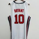 Kobe Bryant USA Jersey made by white
