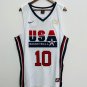 Kobe Bryant USA Jersey made by white