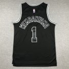 Victor Wembanyama San Antonio Spurs Official Basketball Jersey black