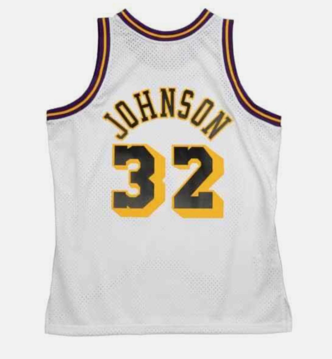 Magic Johnson Los Angeles Lakers Official Basketball Jersey WHITE