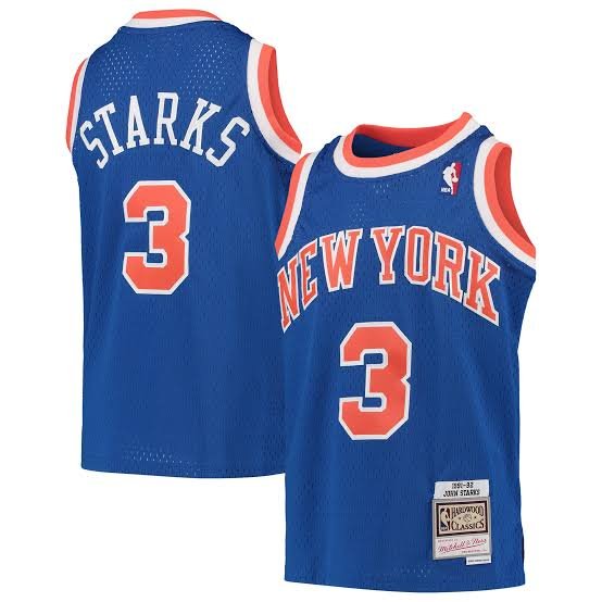 John Starks New York Knicks Official Basketball Mitchell & Ness Jersey