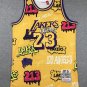 Lebron James Los Angeles Lakers Graffiti Jersey made by Mitchell & Ness