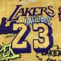 Lebron James Los Angeles Lakers Graffiti Jersey made by Mitchell & Ness