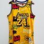 Kobe Bryant Los Angeles Lakers Graffiti Jersey made by Mitchell & Ness