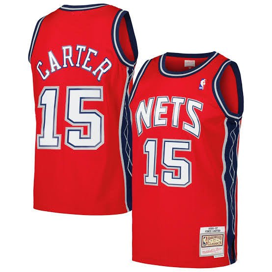 Vince Carter 2006 - 2006 New Jersey Nets Official Basketball Mitchell & Ness Jersey