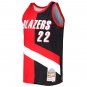 Clyde Drexler Portland Trailblazers Official Basketball Mitchell & Ness Jersey