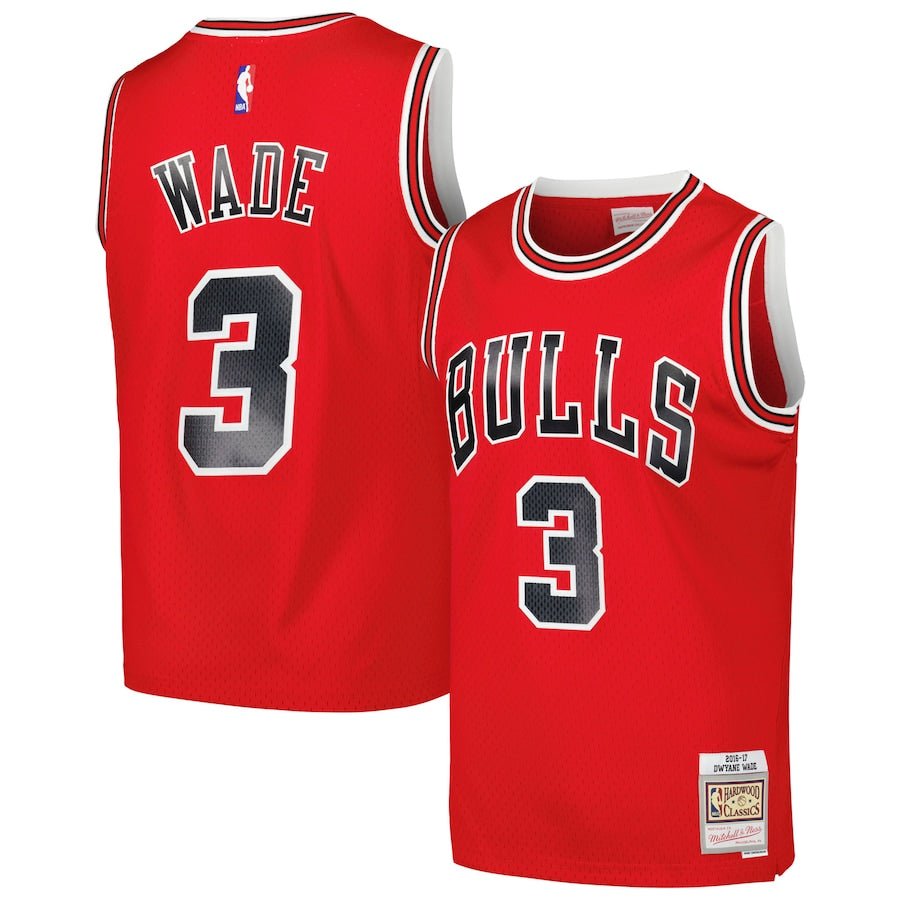 Dwyane Wade Chicago Bulls Official Basketball Mitchell & Ness Jersey