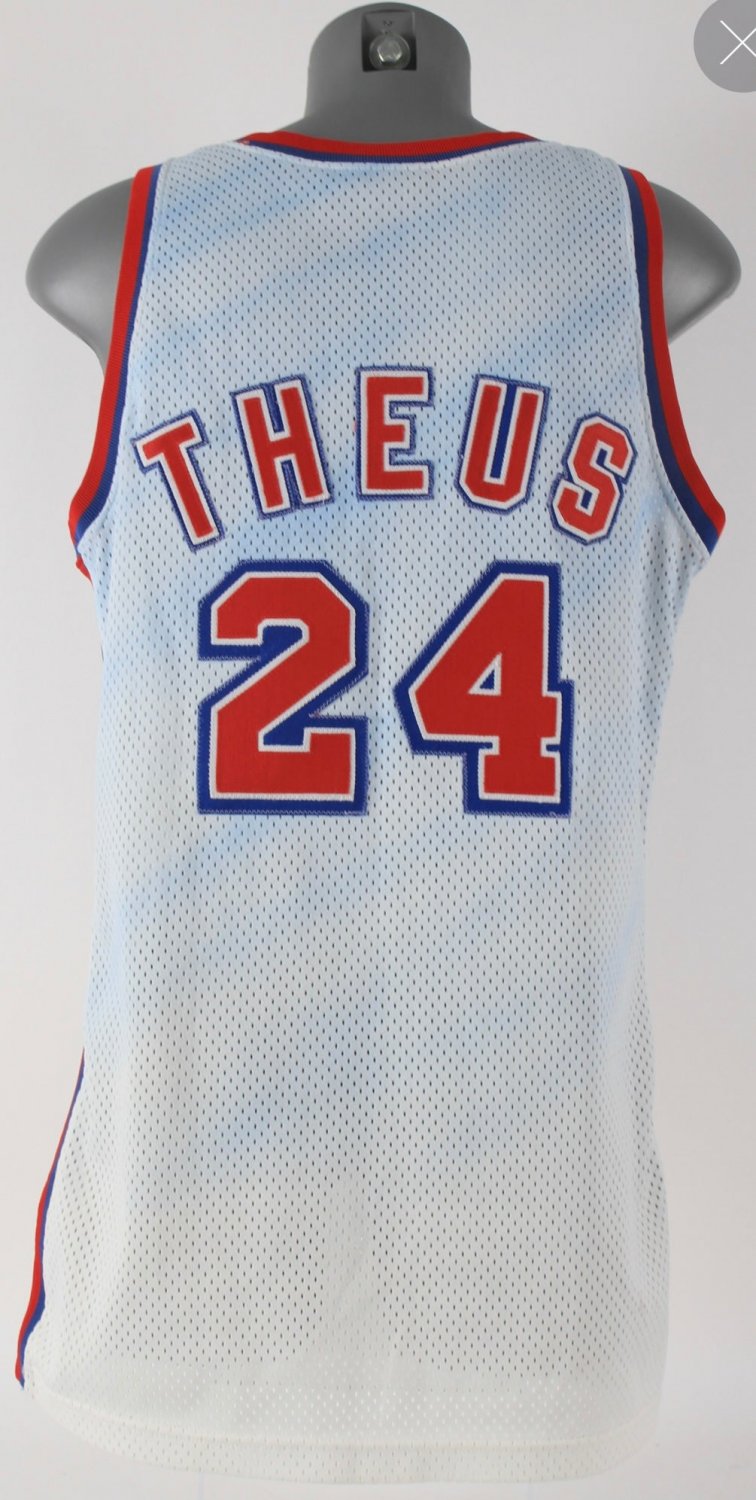 Reggie Theus New Jersey Nets Official Basketball Mitchell & Ness Jersey