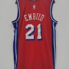 Joel Embiid Philadelphia 76ers Official Basketball Jersey RED
