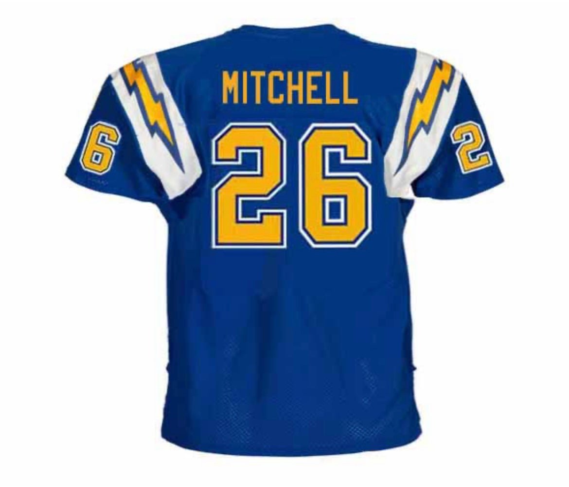 Lydell Mitchell San Diego Chargers Football Mitchell & Ness Jersey
