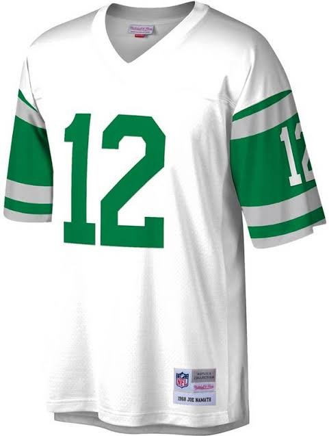 Joe Namath New York Jets Official Football Mitchell & Ness Jersey white