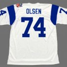 Merlin Olsen 1969 Los Angeles Rams Football Mitchell & Ness Jersey white