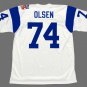Merlin Olsen 1969 Los Angeles Rams Football Mitchell & Ness Jersey white