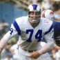 Merlin Olsen 1969 Los Angeles Rams Football Mitchell & Ness Jersey white
