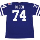 Merlin Olsen 1969 Los Angeles Rams Football Mitchell & Ness Jersey blue