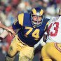 Merlin Olsen 1974 Los Angeles Rams Football Mitchell & Ness Jersey blue