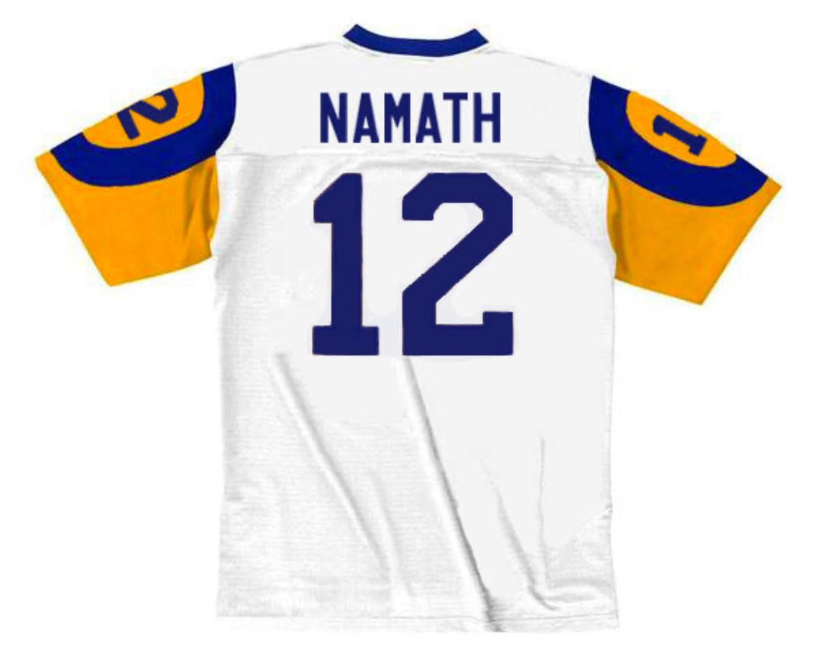 Joe Namath Los Angeles Rams Football Mitchell & Ness Jersey
