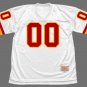 Any name & Number Kansas City Chiefs Football Mitchell & Ness Jersey white