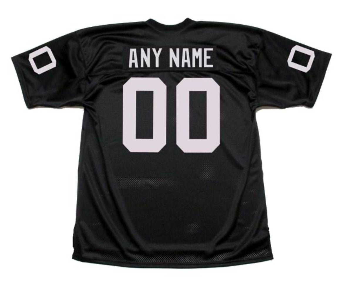 Any name & Number Oakland  Los Angeles Raiders Football Mitchell & Ness Jersey black