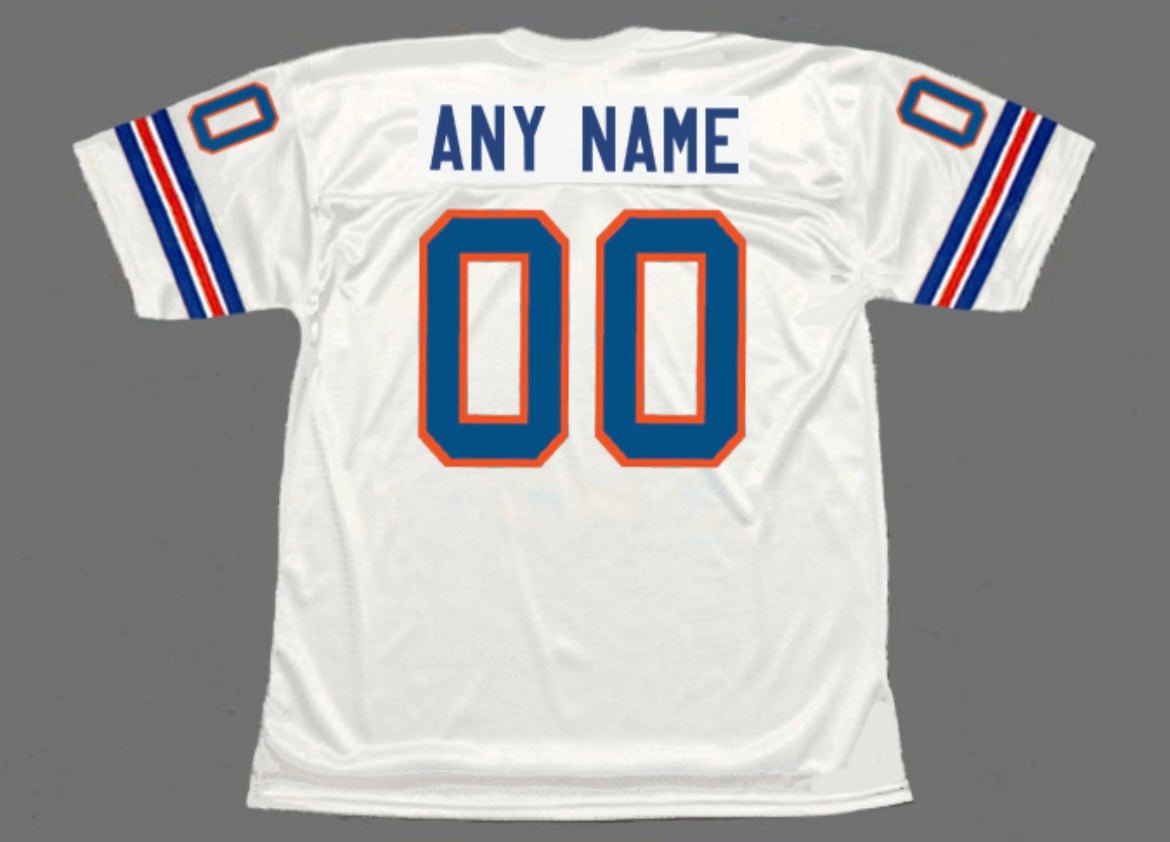 Any name & Number Denver Broncos Football Mitchell & Ness Jersey white