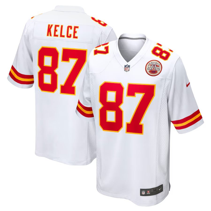 Travis Kelce Kansas City Chiefs official Football Jersey white