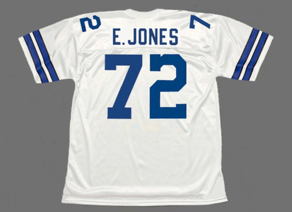 Ed Too Tall Jones Dallas Cowboys Official Football Jersey white Mitchell & Ness