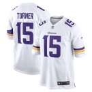 Dallas Turner Minnesota Vikings Official Football Jersey white