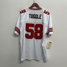 Jesse Tuggle 1989 Atlanta Falcons Football Mitchell  & Ness Jersey White
