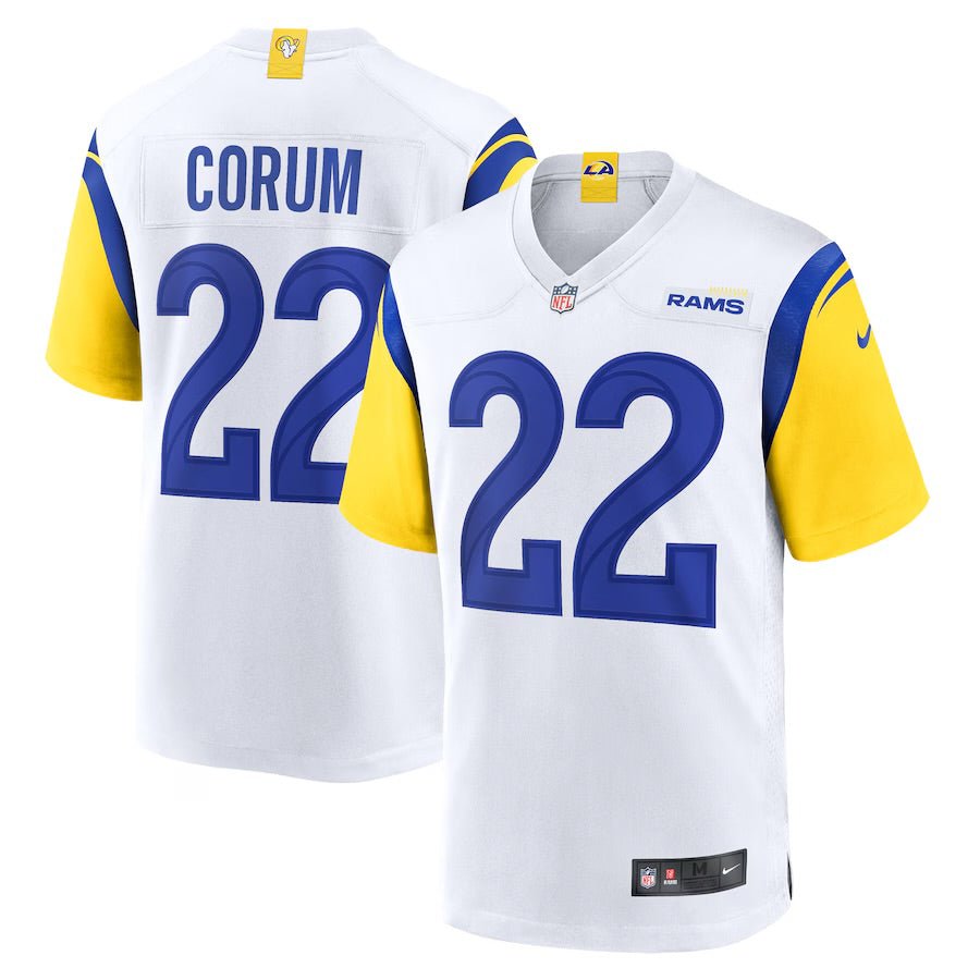 Blake Corum Los Angeles Rams Official Football Jersey white