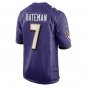 Rashod Bateman Baltimore Ravens Official  Football Jersey purple