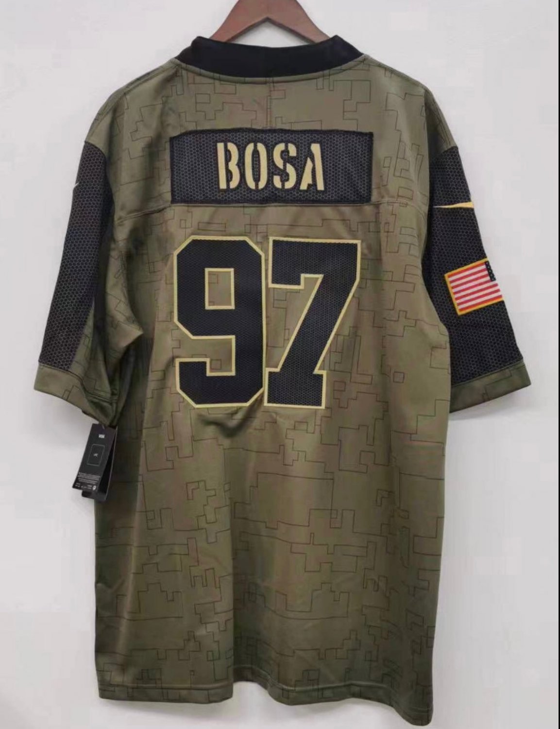 Nick Bosa San Francisco 49ers military salute to service Jersey